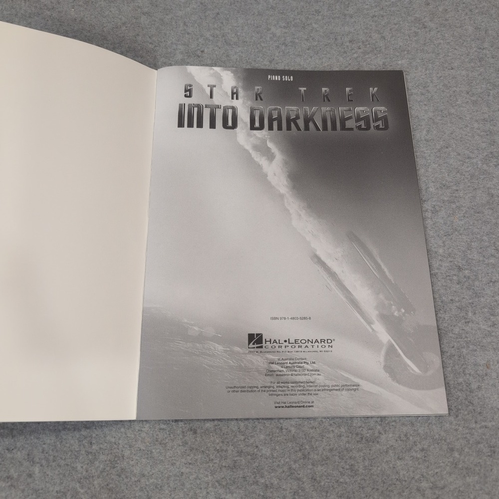 Star‎ Trek Into Darkness Piano Solo Songbook Michael Giacchino Hal Leonard - Picture 3 of 4